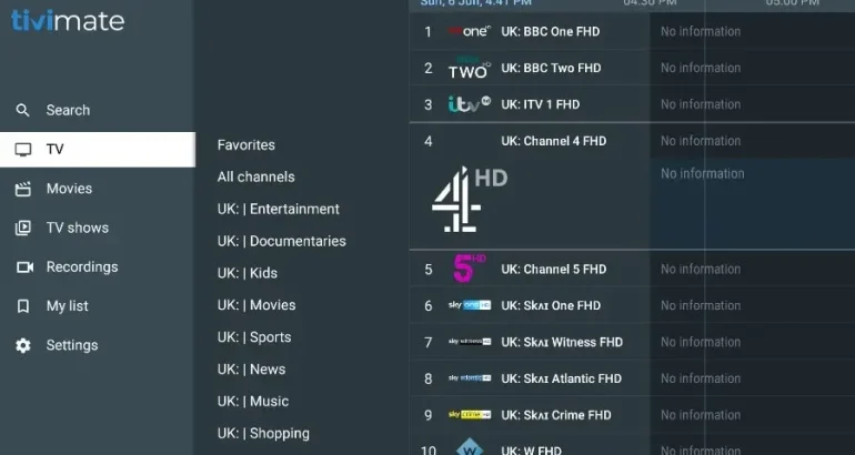 iptv uk list