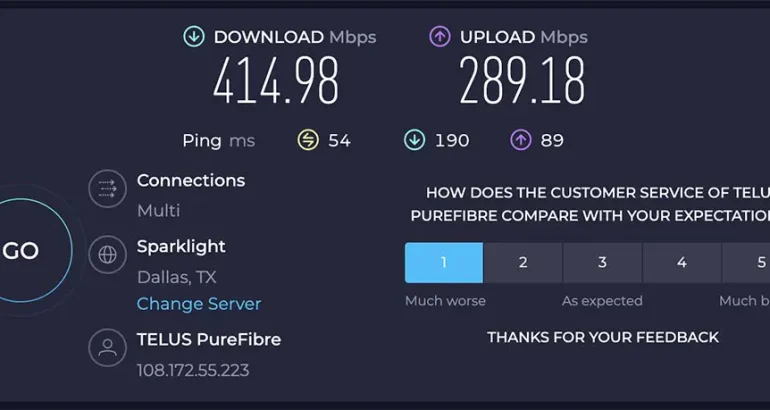 internet speed test