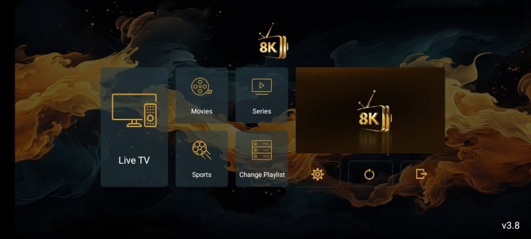 8K VIP player iptv