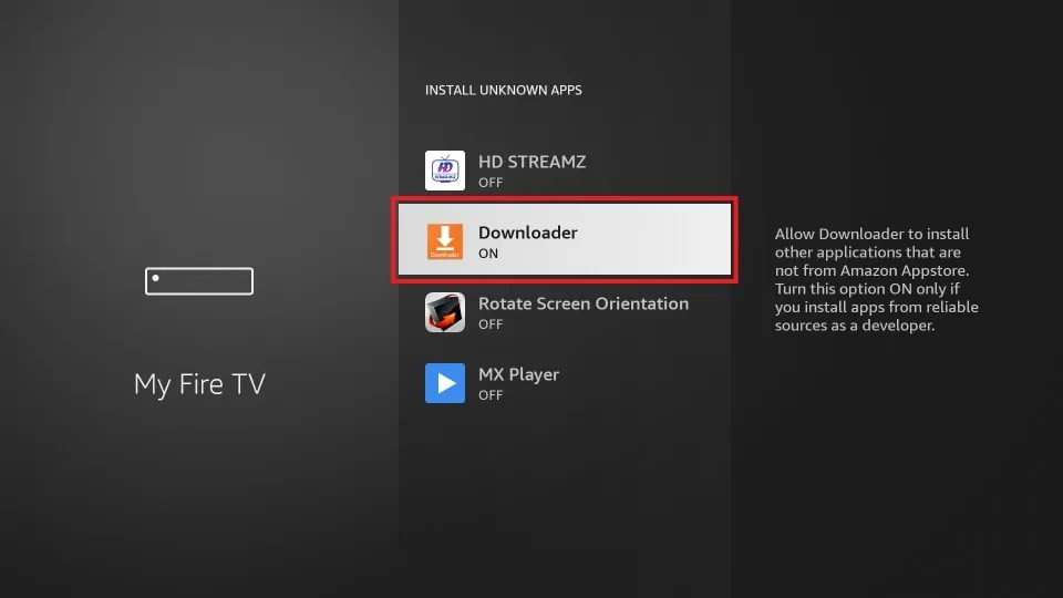 downloader on